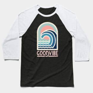 Good Vibe Beach Wave Baseball T-Shirt